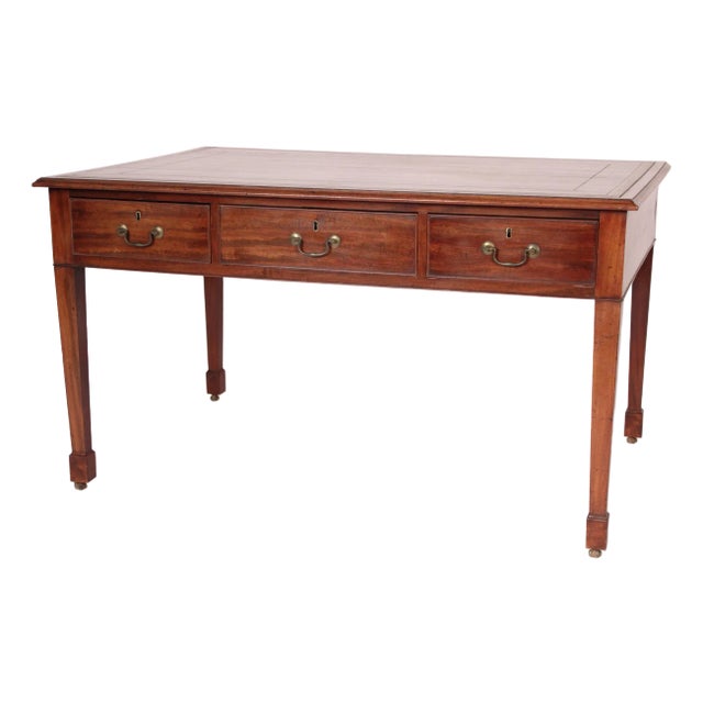 George II Mahogany Partners Writing Table For Sale