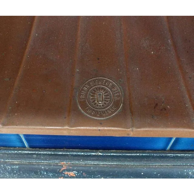 Vintage Mid Century Austrian Corner Gas Fireplace For Sale - Image 4 of 10