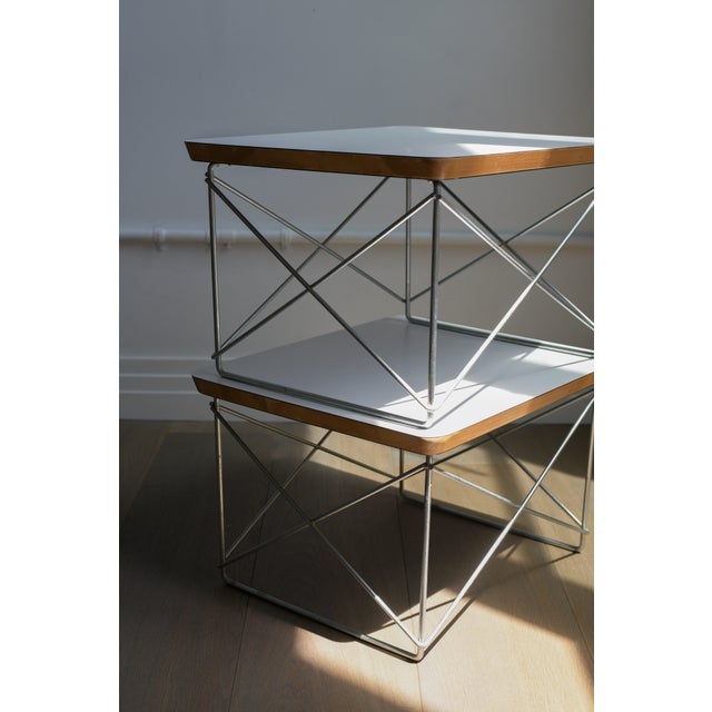 Mid-Century Modern Set of Three 1970s Charles and Ray Eames LTR Side Tables For Sale - Image 3 of 8