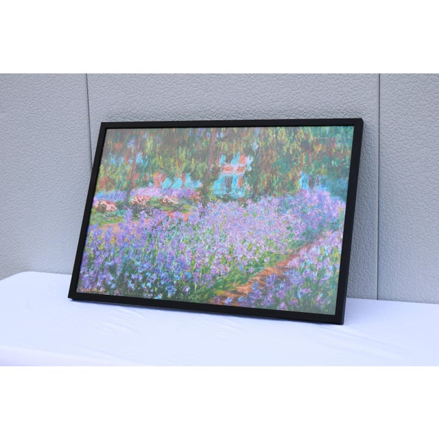 Late 20th Century Claude Monet the Artist's Garden at Giverny Impressionist Painting Art Print For Sale - Image 5 of 18