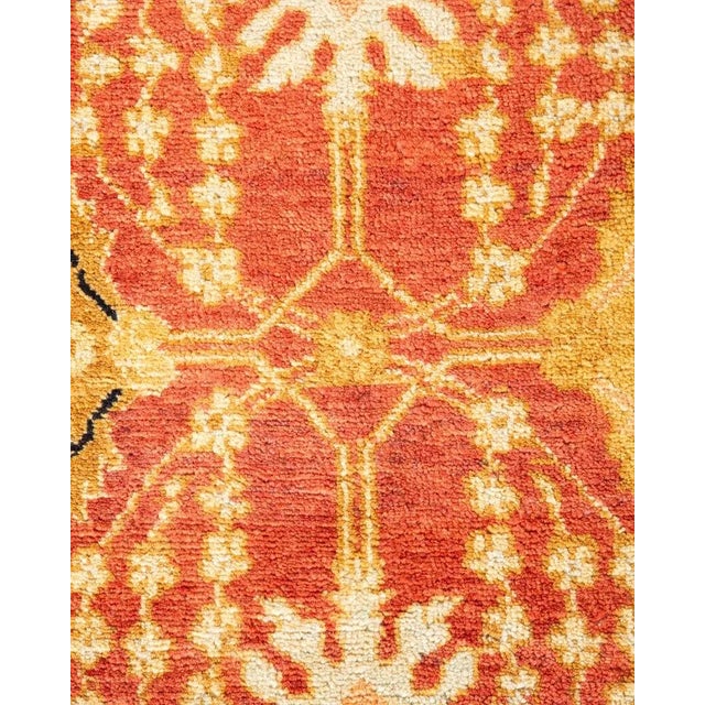 Traditional Mogul, One-of-a-Kind Hand-Knotted Area Rug in Orange, 5' 1" x 8' 3" For Sale - Image 3 of 8