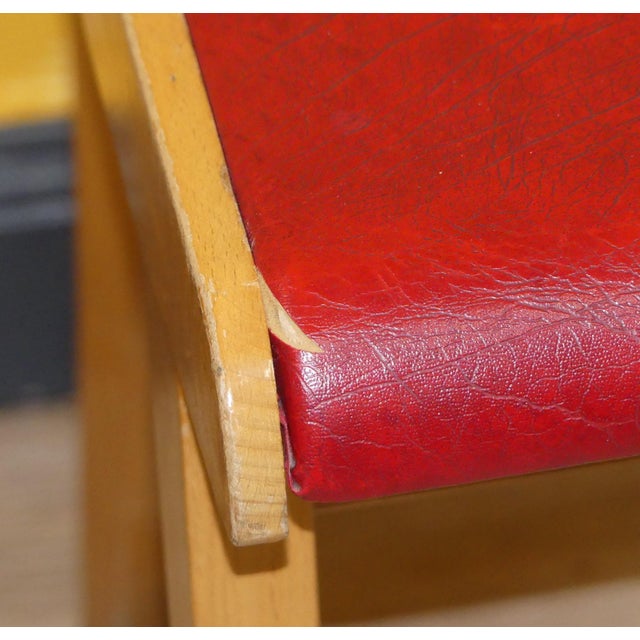 Kitchen Chairs in Red, Set of 6 For Sale - Image 14 of 15
