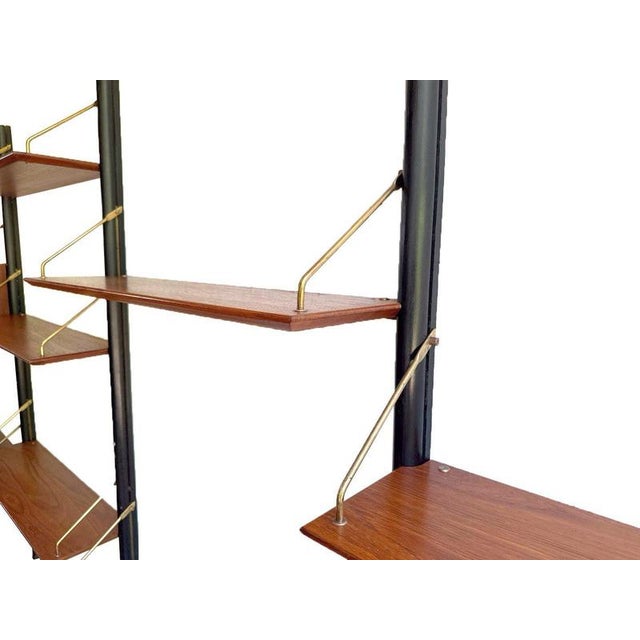 Vintage Five-Piece Wall Unit with Desk by Louis Van Teeffelen, 1960s For Sale - Image 9 of 10