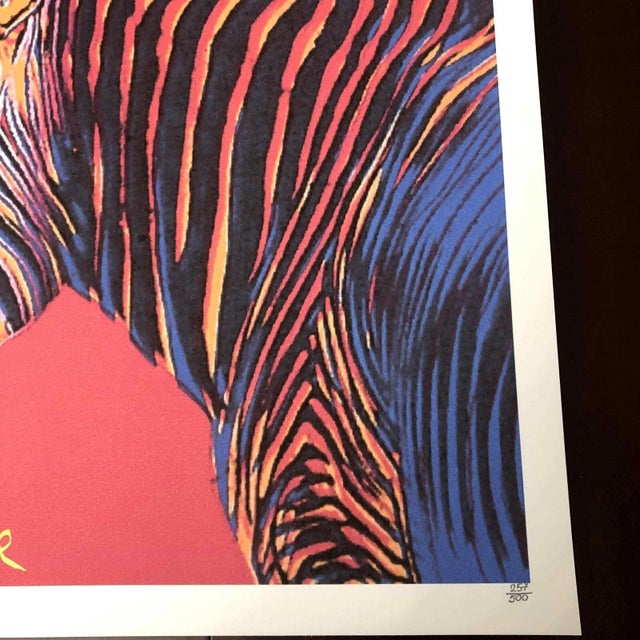1990s After Andy Warhol "Grevy’s Zebra" Lithograph For Sale - Image 4 of 11