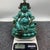 Vintage Tibetan Style Turquoise Green Yellow Jambhala Wealth Deity Statue For Sale - Image 9 of 9