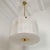 Mazzega Murano 1970s White Murano Glass, Mid Century Modern Drum Chandelier For Sale - Image 4 of 14