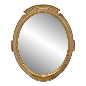 Carver's Guild Newport Oval Neoclassical Style Mirror