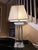 Plastic Vintage Mid-Century Modern Monumental "Four-Column" Lucite Table Lamp For Sale - Image 7 of 12