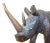 Mid 20th Century African Carved Wood Black Rhinoceros Sculpture For Sale - Image 11 of 13