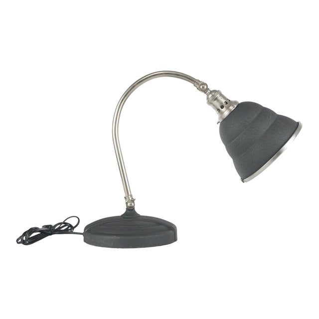 Mid 20th Century Restored Art Deco Industrial Articulating Desk Lamp For Sale