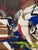 Vintage Abstract Expressionist MCM Oil Painting on Canvas, Framed, Robert Ludwig, 1954 For Sale In New York - Image 6 of 10