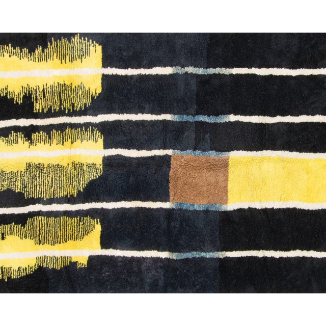 Textile Hand-Knotted Wool Rug by Azele Studio For Sale - Image 7 of 9