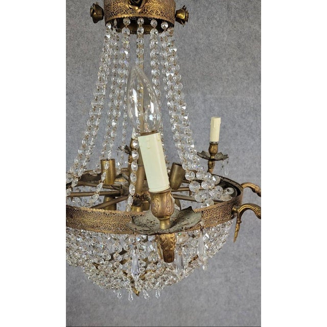 Antique Hot Air Balloon Chandelier, 1900 For Sale - Image 3 of 9