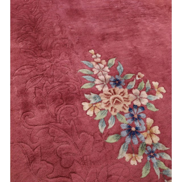 1920s Antique Art Deco Chinese Rug For Sale - Image 5 of 9
