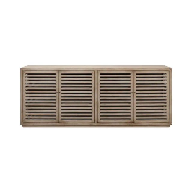 This sideboard's charming slatted doors are reminiscent of seaside cottages, instantly infusing your space with a relaxed,...
