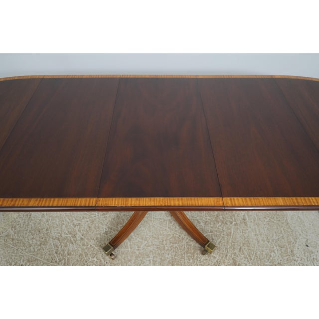 Georgian Style Oval Mahogany Inlaid Dining Table For Sale - Image 15 of 18