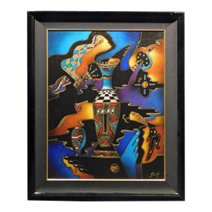 Neal Doty "Big Cohpona" Mixed Media Original Hand Signed Art Submit