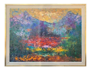 1950s Abstract Mountain Landscape by Ihp