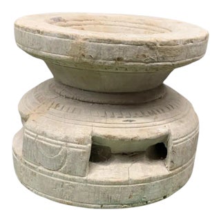 Vintage Indian Seed Extractor Candle Holder For Sale