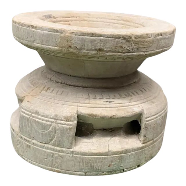 Vintage Indian Seed Extractor Candle Holder For Sale