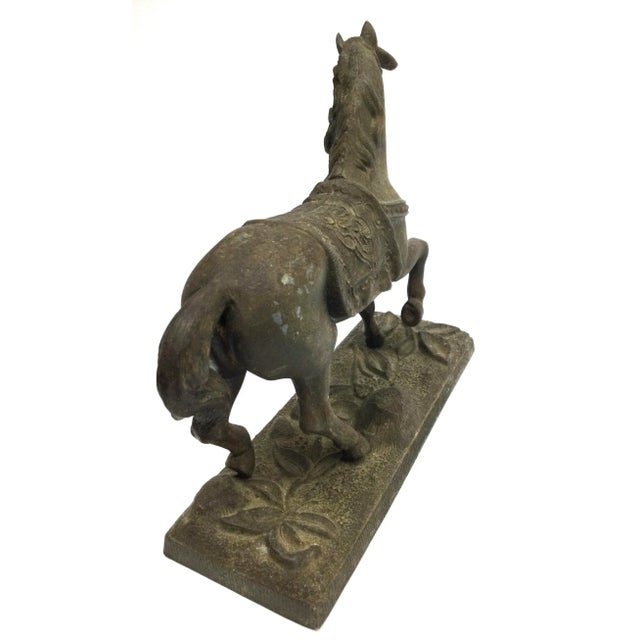 Antique Bronze Style Horse Sculpture For Sale - Image 9 of 13