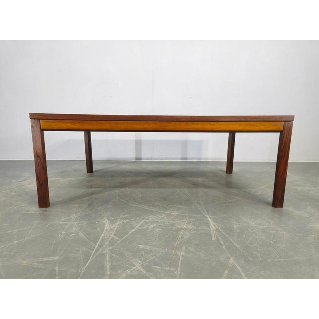 Wood and Tile Coffee Table attributed to Otto Detlefsen for Haslev, 1960s For Sale - Image 12 of 17