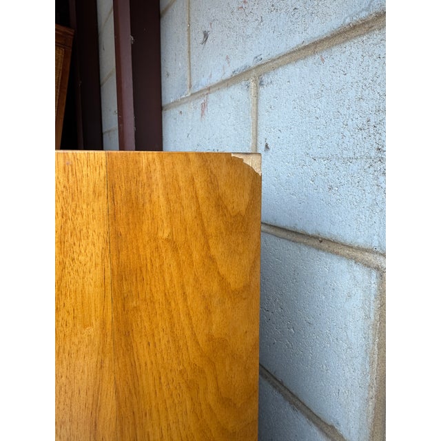 1970s Lane Mid Century Burl Wood Tall Dresser / Gentleman's Chest For Sale - Image 11 of 12