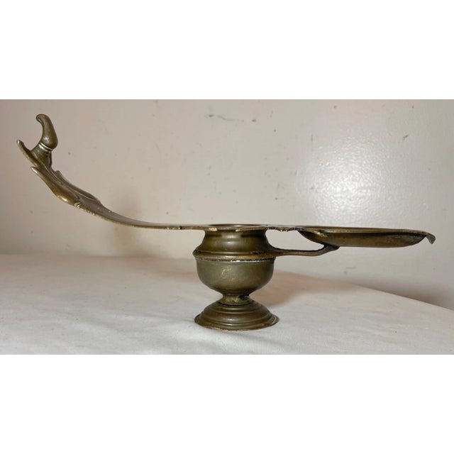 19th Century Antique 19th Century Bronze Indian Hindu Bronze Changalvetta Ritual Oil Lamp For Sale - Image 5 of 16
