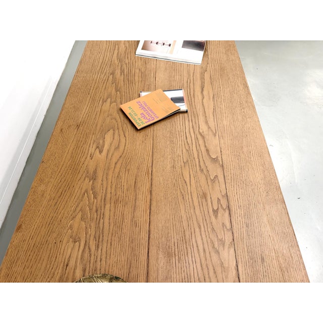 Vintage Farmhouse Dining Table in Oak, 1970s For Sale - Image 15 of 18