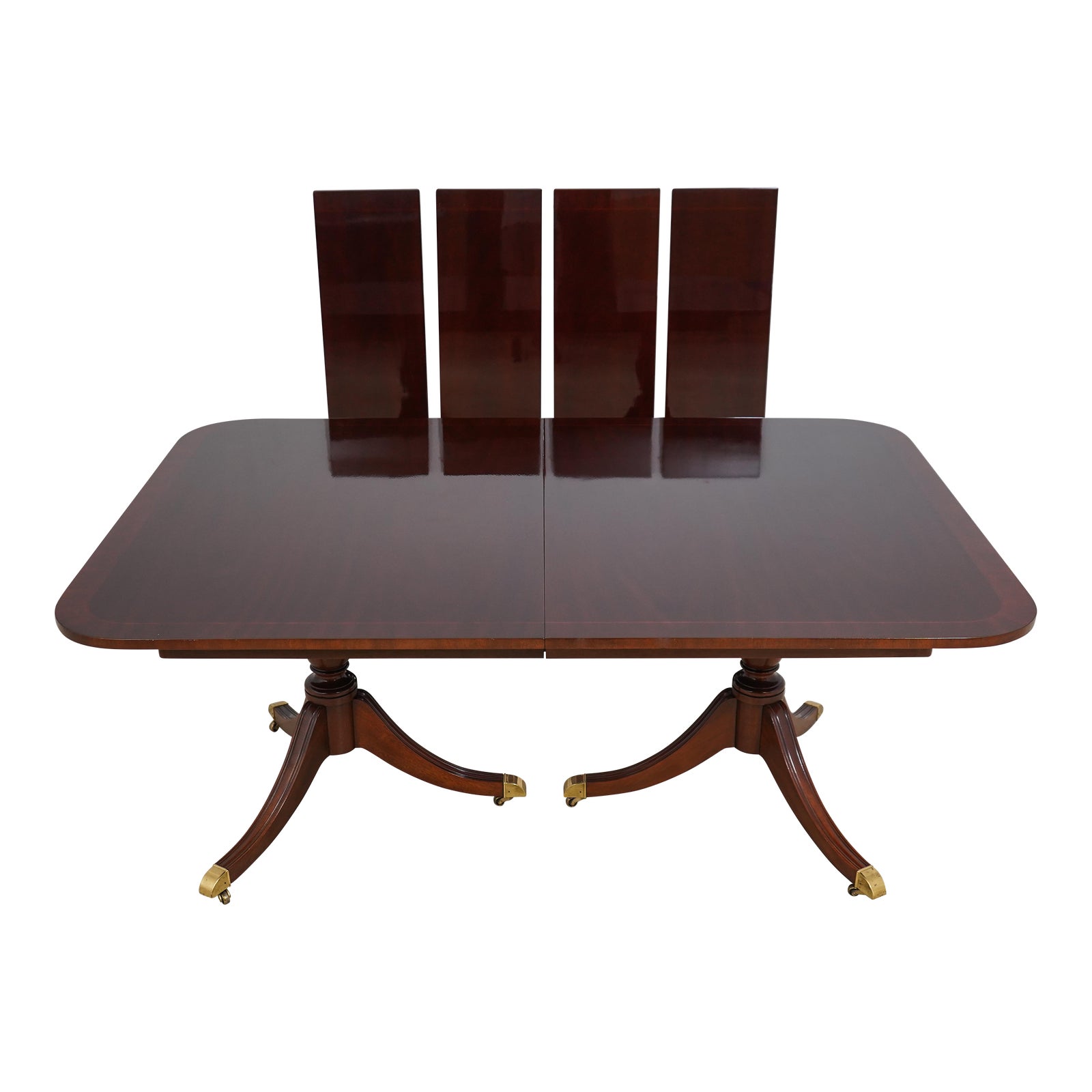 Kindel Duncan Phyfe Mahogany Dining Room Table Chairish