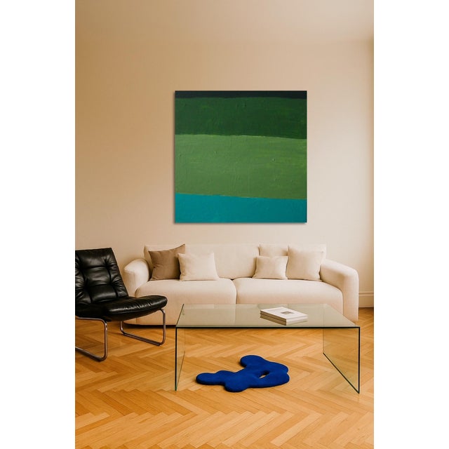 Bodasca, Minimalist Abstract Green Softness, 2026, Acrylic on Canvas For Sale - Image 12 of 15