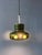 Mid-Century Green Ceramic Pendant Light, West Germany For Sale - Image 5 of 12