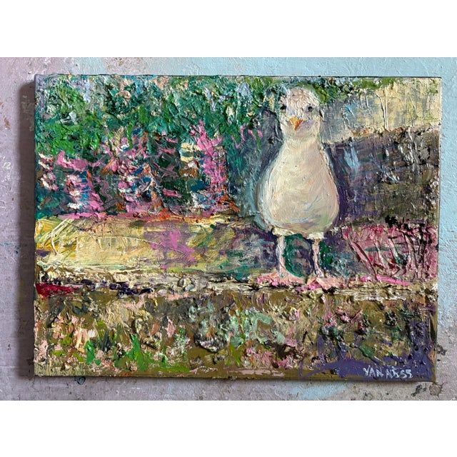 2020s "The Perch", Original Oil Painting, Bird Art For Sale - Image 5 of 10