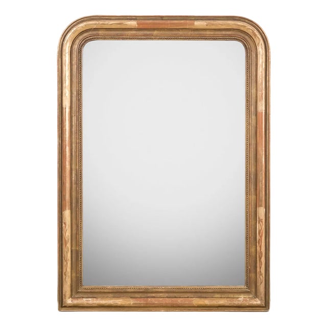 19th C Louis Philippe Gold Rouge Mirror For Sale