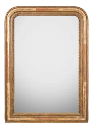 19th C Louis Philippe Gold Rouge Mirror