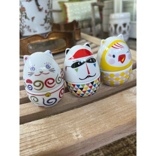 Ritzenhoff Egg Cups All Retired Set of 3 For Sale - Image 9 of 12