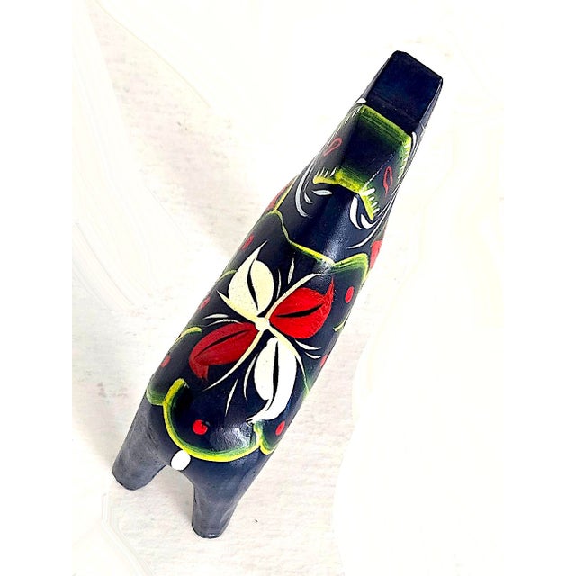 Swedish Folk Art Vintage Hand Painted Dala Horse For Sale - Image 10 of 11