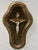 Wood Crucifix on Wooden and Gilded Stucco Frame For Sale - Image 7 of 12