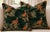 Mid-Century Modern Game Show Emerald Designer Pillow Pair With Rust Cording – A 22" Pair For Sale - Image 3 of 5