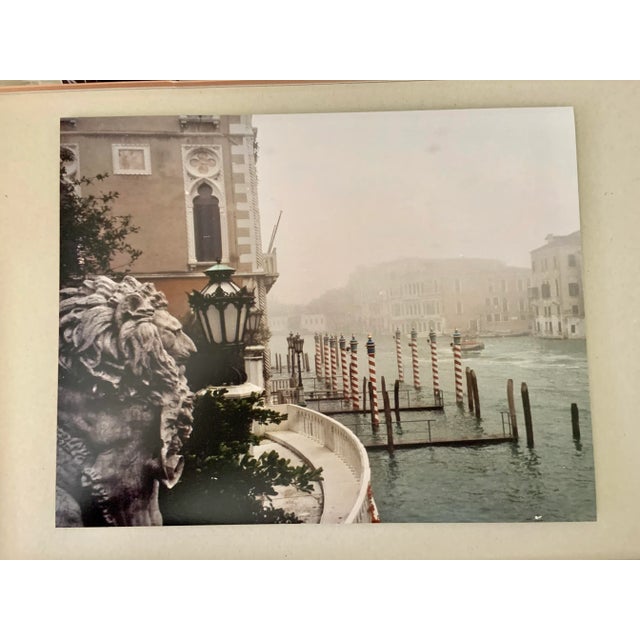 Green "Grand Canal Lion in Fog" Contemporary Plein Art Photo Print by Louise Weinberg For Sale - Image 8 of 8