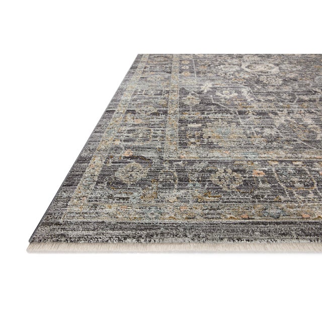 Traditional Jean Stoffer x Loloi Katherine Midnight/ Tobacco 7'-10" x 10' Area Rug For Sale - Image 3 of 10