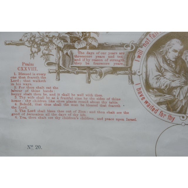 Late 19th Century 1897 Antique Pa German Fraktur Marriage Wedding Certificate 24" For Sale - Image 5 of 16