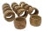 Vintage Burl Wood Napkin Rings Set of 14 For Sale