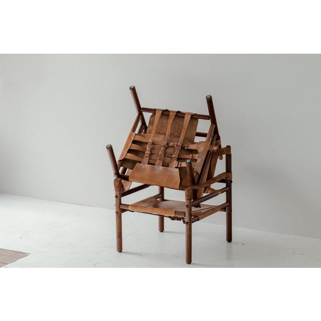 Safari Easy Chairs, Denmark, 1960s, Set of 2 For Sale - Image 6 of 7
