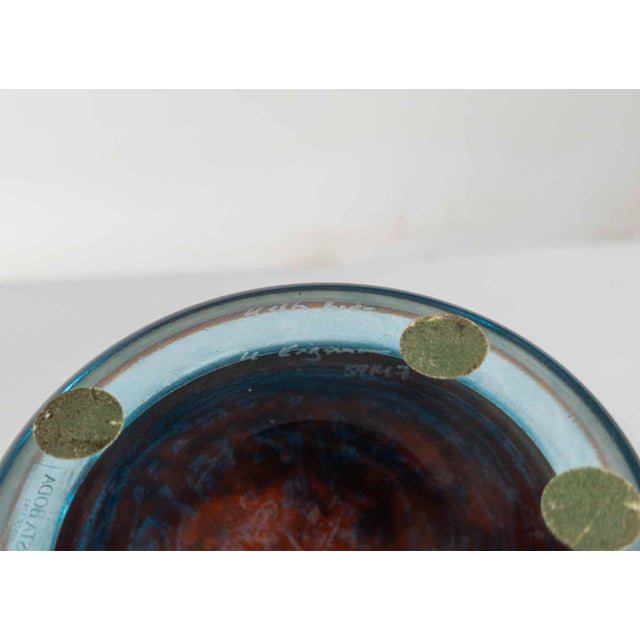Mid-Century Modern Scandinavian Art Glass Centerpiece Bowl Kjell Engman for Kosta Boda For Sale - Image 12 of 13
