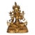 Green Tara Tibetan Gilt Bronze 12" For Sale