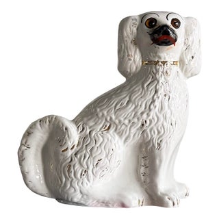 Antique Staffordshire Spaniel Figurine For Sale