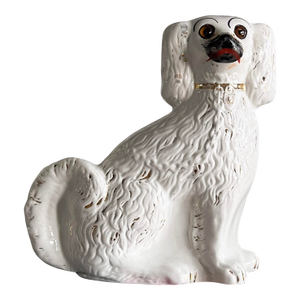 Antique Staffordshire Spaniel Figurine