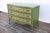 French Provincial Hand-Painted Green Five-Drawer Dresser, Circa 1950s For Sale - Image 14 of 18