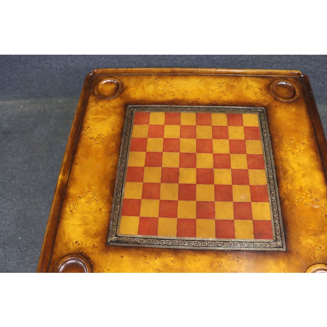 Theodore Alexander Walnut Game Table For Sale - Image 16 of 16
